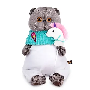 Мягкая игрушка Басик с единорогом (25 см)