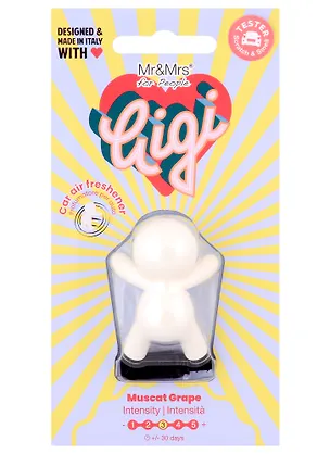 Ароматизатор для автомобиля Человечек Мускатный виноград (белый) Joy Fragrances (7х5) 2959121