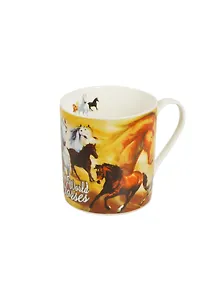 Кружка Удивительный Мир Лошадей (400мл) (M013-Horse) Gift Land