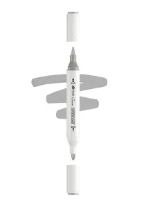 Маркер акриловый "Сонет" серая дымка, двусторонний, перо кисть/пуля