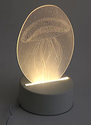 Светильник LED 3D Медуза (19х11) (ПВХ бокс) 2963064