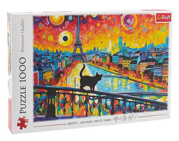 Пазл Кот в Париже (Cat in Paris), 1000 деталей.  68,3х48 см. 3048873 — 1