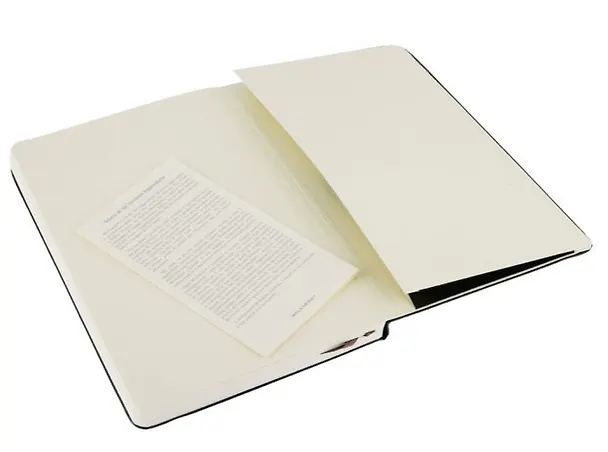 Книга для записей А5, 120 листов, нелинованная "Classic Large", черная, жесткая обложка, резинка, Moleskine 240952 — 3