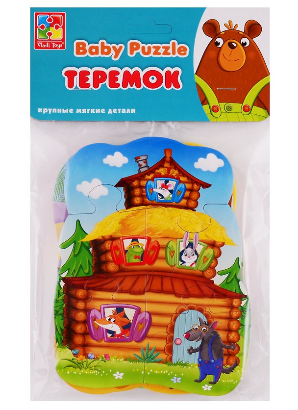 Мягкие пазлы Baby puzzle Vladi Toys Сказки Теремок NEW 2789769 — 1