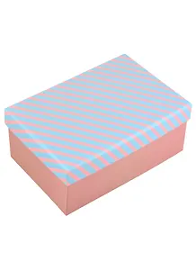 Коробка подарочная "Полосочки" 17*11*7.5см. картон