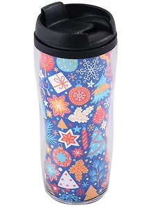 Термостакан Новогодний декор (пластик) (350 мл)