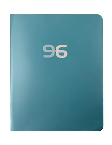 Тетрадь 96л кл. "Классическая серия. Аквамарин" мел.картон, метал.пантон