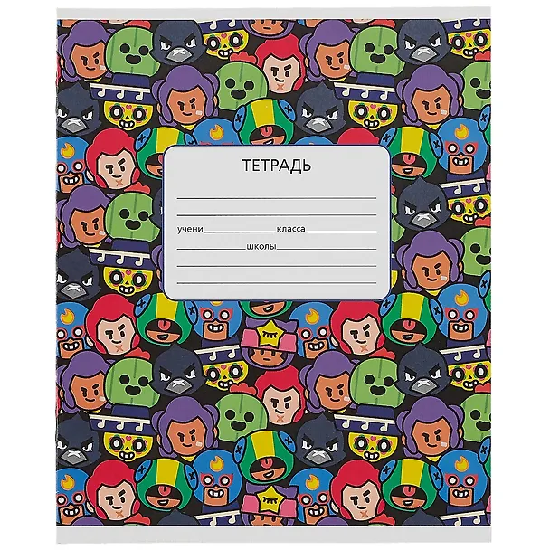 Тетрадь в линейку Премьера Паблишинг «Brawl Stars» в ассортименте, 12 листов 2908990 — 3