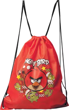 Мешок для сменной обуви "ANGRY BIRDS" PremiumLigh, красный, Angry birds — 229201 — 1