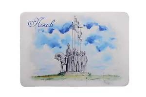 Магнит картон Памятник Ледовому побоищу (Псков) (МК/140/002)