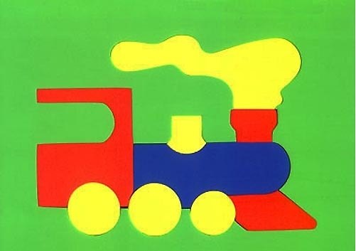 Конструктор, Мозаика, Паровозик, 18х24, мягкий 2240311 — 1