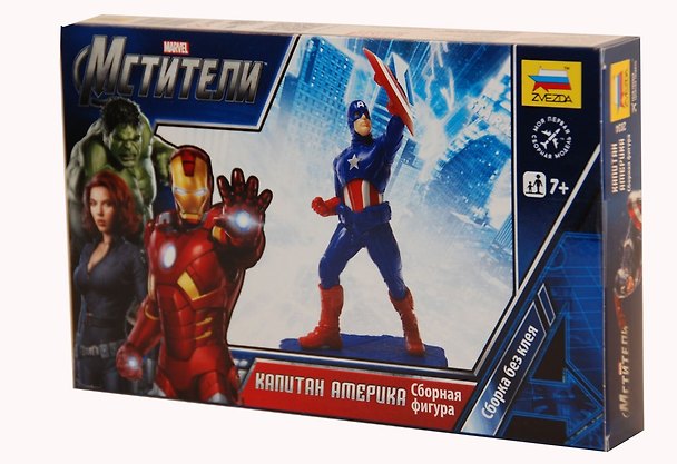 ЗВ 2034 Мстители Marvel Капитан Америка (сборная фигура) (7+) (коробка) 2357893 — 1