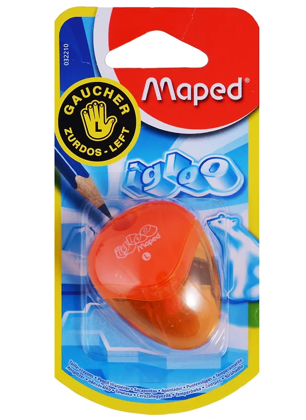 Точилка «I—Gloo», 1 отверстие, пластик, Maped, для левшей, с контейнером 225885 — 5