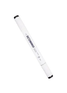 Маркер двухсторонний Простой черный, спирт.основа, цв.SB, Sketchmarker