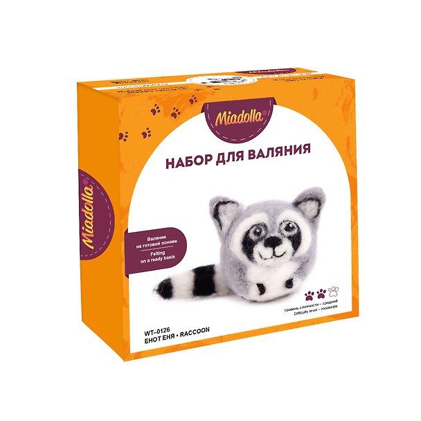 Набор для валяния «Енот Еня», Miadolla 3148975 — 1