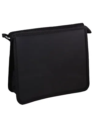 Папка для тетрадей А5 23*20*5см полипропилен, молния, черн. 257235