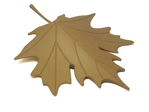 Креативный стоппер для двери "Кленовый лист" коричневый (QL10072-BN) 2368643