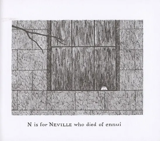 Книга Gashlycrumb Tinies (Edward Gorey) — 5