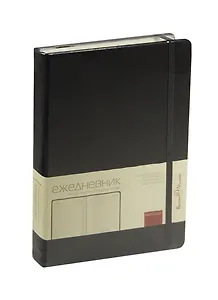 Ежедневник недат. А5 160л "MEGAPOLIS VELVET" черный, на резинке, иск.кожа, тонир.блок, карман, ляссе, Bruno Visconti