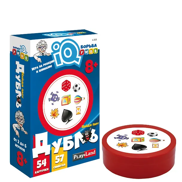 Настольная игра «Дубль», 54 карточки, Play Land 2862890 — 2