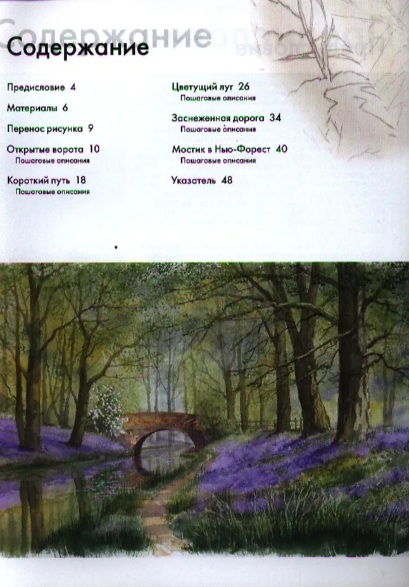 Книга Рисуем по схемам. Сельские пейзажи. Акварель (Терри Харрисон) — 2