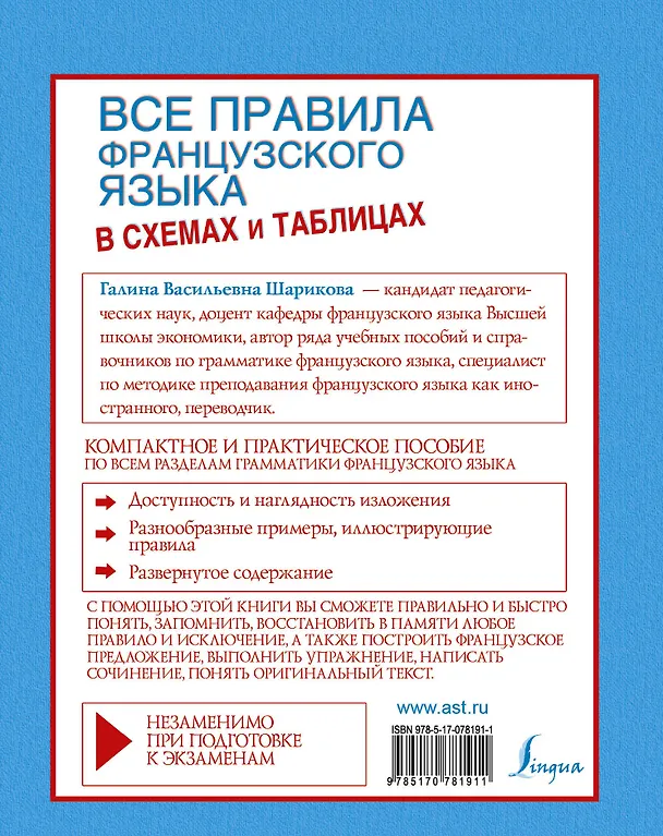 Книга Все правила французского языка в схемах и таблицах: справочник по грамматике () — 2