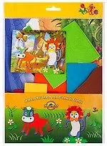 Набор д/творчества Optex School Point Объемная самоклеящаяся аппликация "Лев и корова" 7940400-00 308807