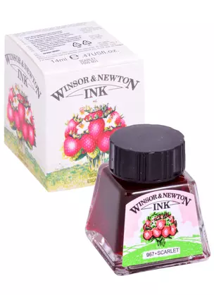 Тушь художественная Winsor&Newton, 14 мл, алая — 261813 — 1