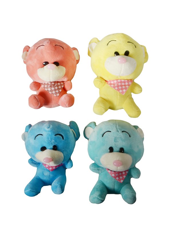 Мягкая игрушка Медведь с большой головой (11094600) (4 цвета) (15 см) 2475814 — 1