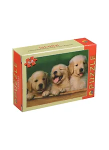 Пазлы 54 Щенки (П54-3662) (180х130) (Рыжий кот) (коробка)