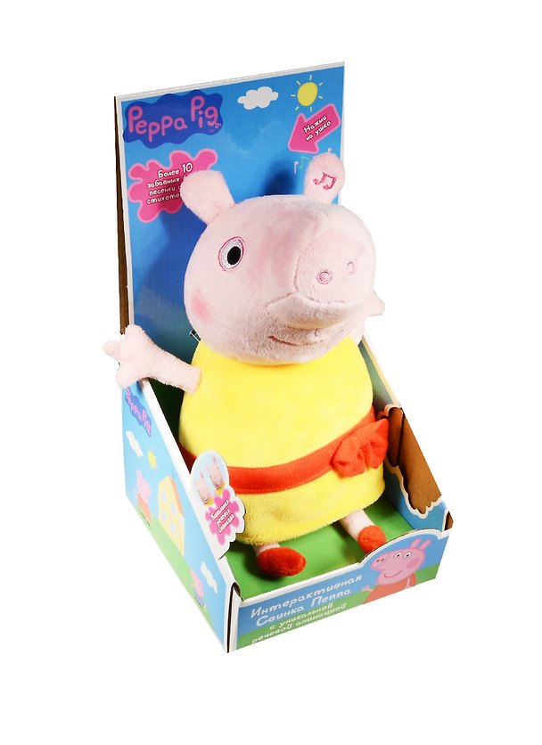 Мягкая игрушка со звуковым и световым модулем Свинка Пеппа (30567) (3+) (Peppa Pig) 2539686 — 1