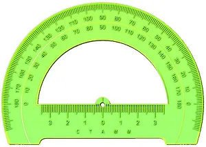 Транспортир большой, 12см