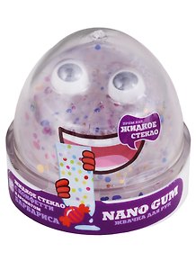 Игрушка-лизун «Жидкое стекло с конфетти и ароматом барбариса», Nano Gum