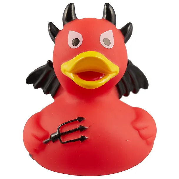 Игрушка для ванной, уточка резиновая FUNNY DUCKS "Уточка дьявол" (1829) 2563494 — 2