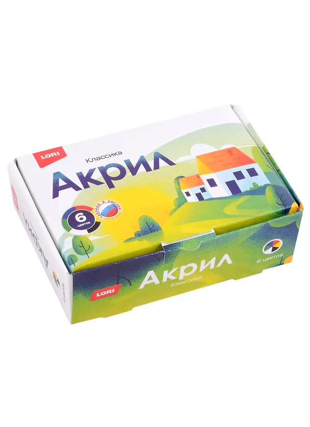 Краски акриловые LORI "Классика", 6 цветов по 20 мл 2903548 — 1