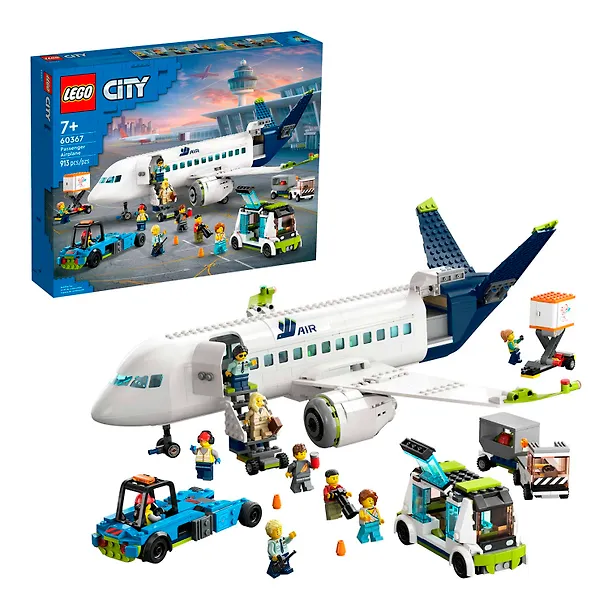 60367 Конструктор детский LEGO City Пассажирский самолет, 913 деталей, возраст 7+ 3165448 — 1