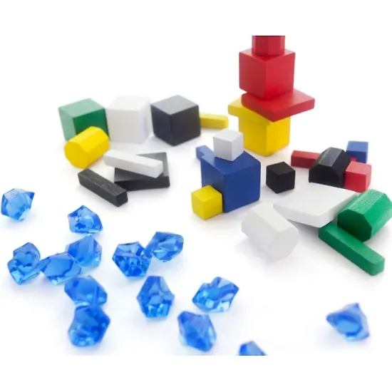 Настольная игра, Стиль Жизни, Сплэш (SPLASH), 30 деревянных блоков, 14 кристаллов для подсчета очков,инструкция 2549760 — 6