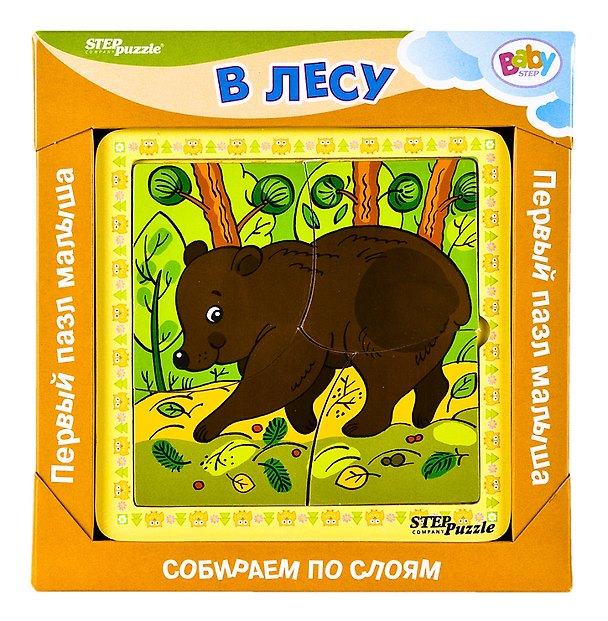 Пазл Первый пазл малыша -2 В лесу Step puzzle 89014 311404 — 1