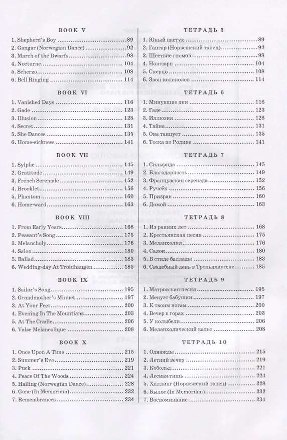 Книга Lyric pieces for piano. Books I-X. Op. 12, 38,43, 47, 54, 57, 62, 65, 68, 71 / Лирические пьесы для фортепиано. Тетради I-X. Соч. 12, 38, 43, 47, 54, 57, 62, 65, 68, 71 (Эдвард Григ) — 3