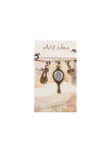 Кулоны в асс.2 Подвеска Зеркальце бронза (QA 6788) (14021273) (упаковка)