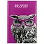Обложка для паспорта Сова в очках (ПВХ бокс) — 2506923 — 1