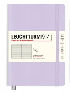 Книга для записей A5, 61 лист в линейку "Smooth Colours", мягкая обложка, цвет сиреневый, Leuchtturm1917