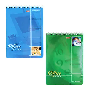 Блокнот А5 60л кл."Office Line" гребень, жесткая подложка, Hatber