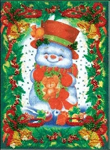 Б-564 Снеговик (набор д/вышивания) (19х25)