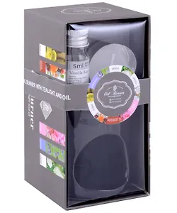 Подарочный Ароманабор Ваниль (аромалампа 1шт, свеча чайная 1шт, аромамасло 1шт) (7,5х12,5х6,5) (12-MingFeng-A001-2)