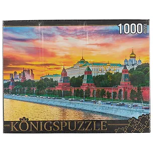 Пазл 1000 Konigspuzzle Россия Московский Кремль (ГИК1000-8227) (коробка) 2640680