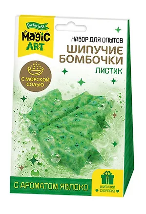 Набор для опытов "Шипучие бомбочки. Листик" 3081863