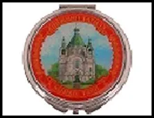 ГС зеркало металл Нижний Тагил Собор Александра Невского 6,3 см 426445, шт 2322320