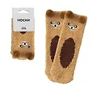 Носки Мишка с ушками (коричневые) (плюш) (36-39) (S1111082)