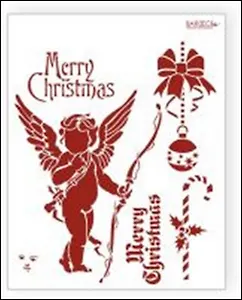 Трафарет пластиковый многоразовый Конфетка (20х25) (НГ004)